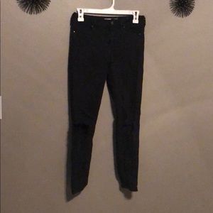 High waisted black jeans